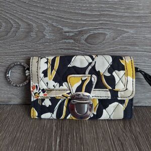Vera Bradley Quick Swipe ID Wallet Dogwood Pattern